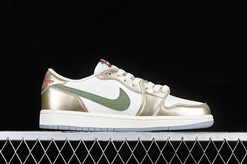 All categories Air Jordan Jordan series basketball shoes Air Jordan 1 Low Air Jordan 1 Low OG GS "Chinese New Year" AJ1 Joe 1 Year of the Dragon zodiac color low-top cultural casual sneakers FQ6593-100